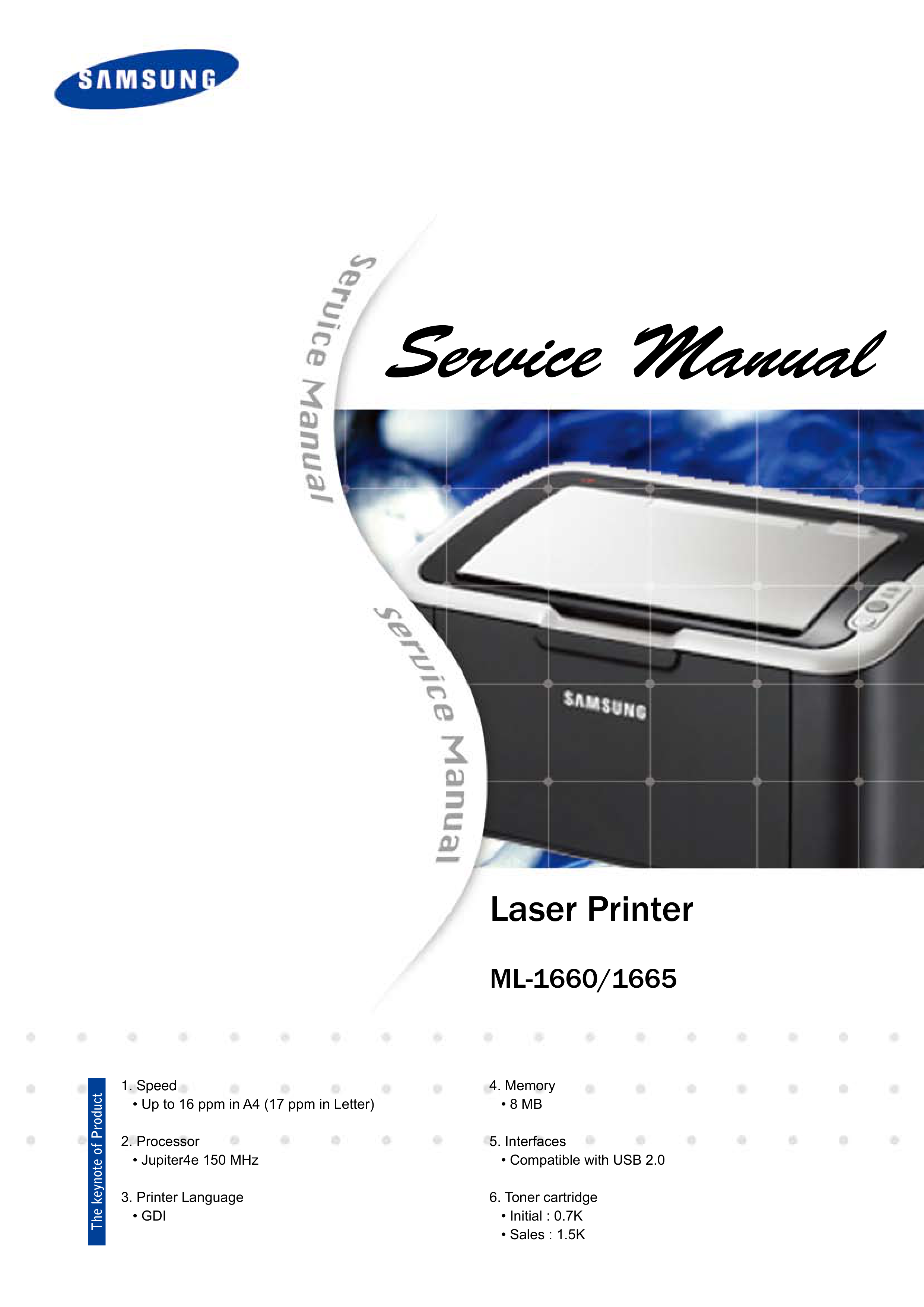 1028三星 Service Manual ML 1660