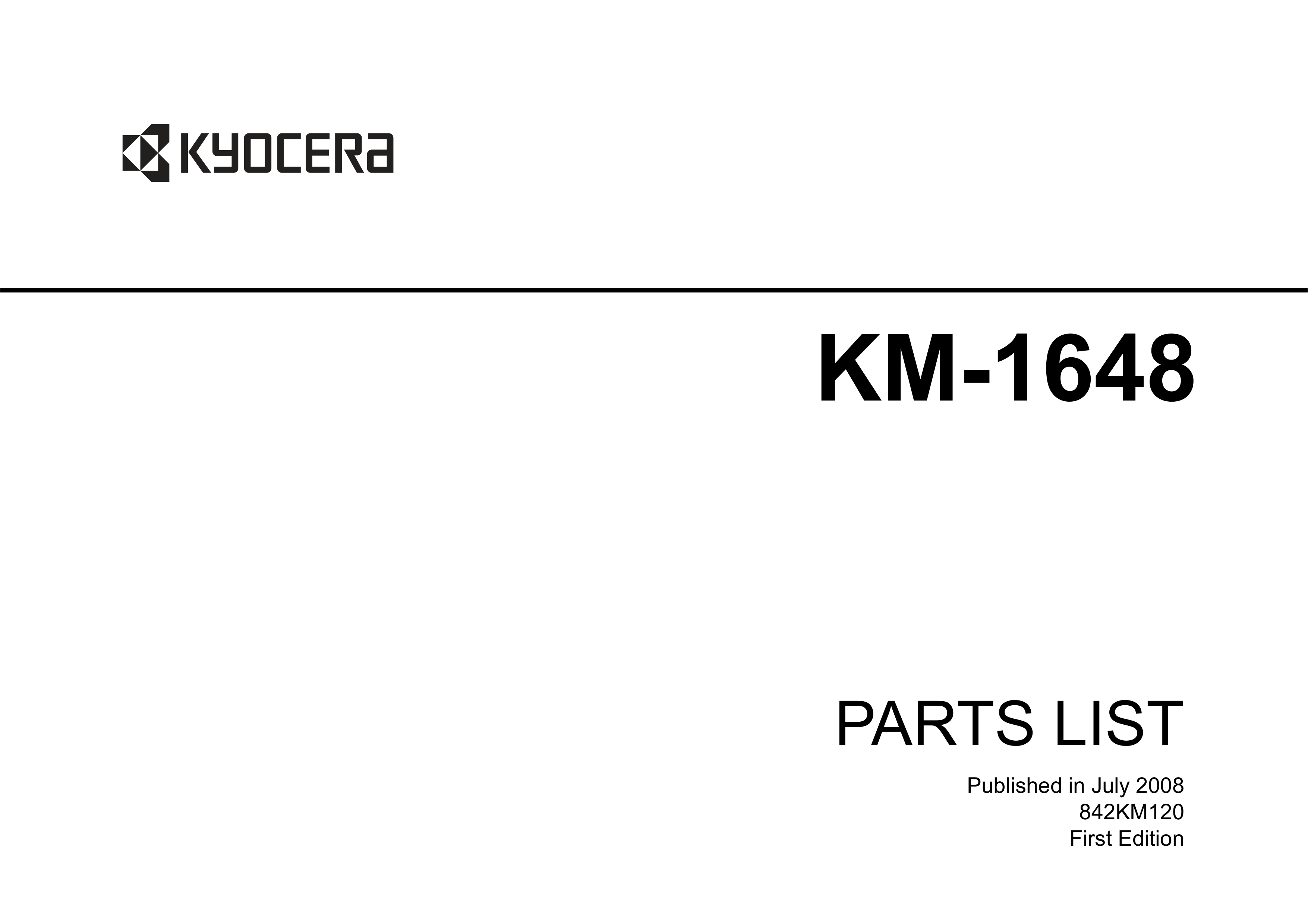 1179京瓷 KM 1648 lingjianshouce