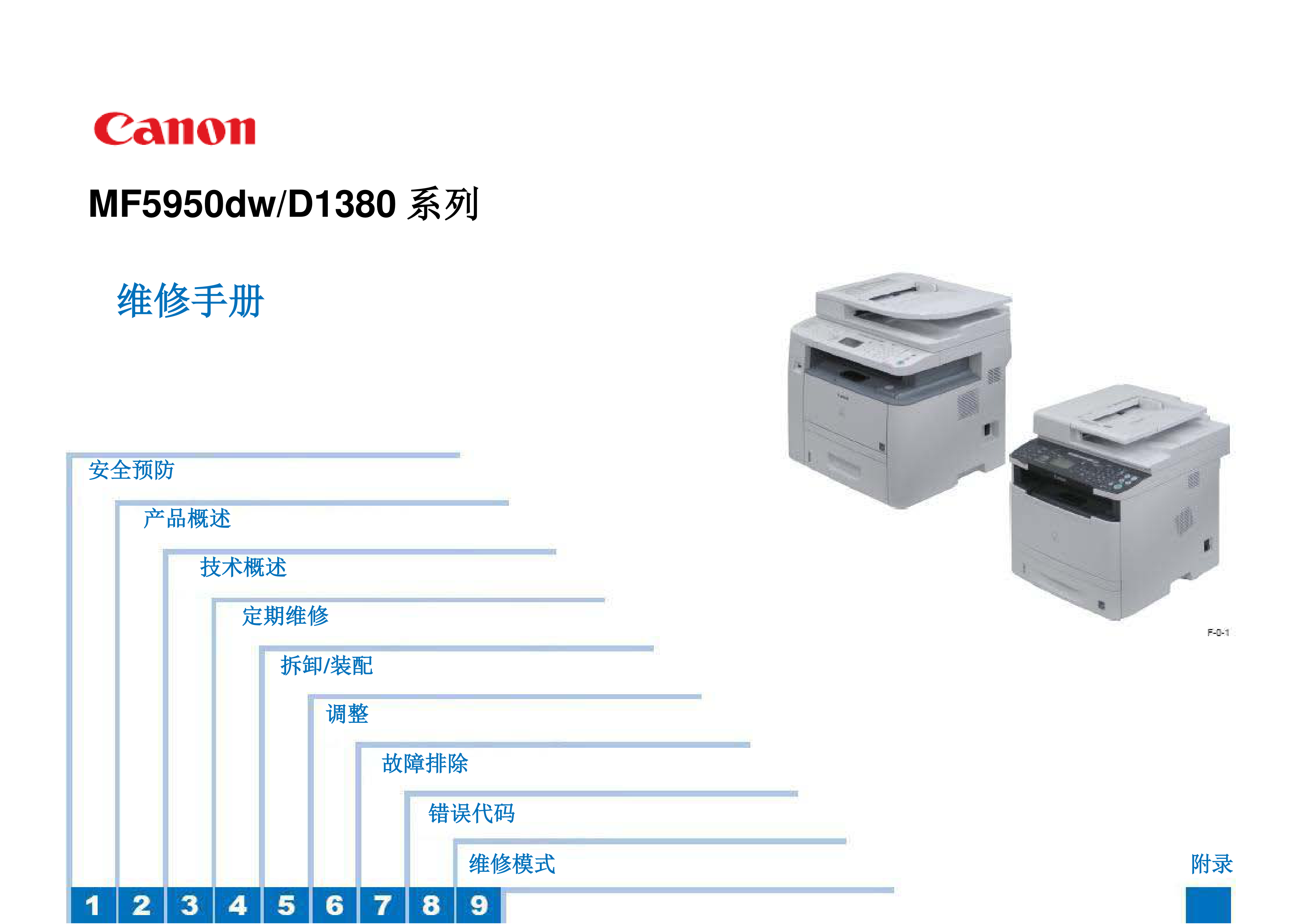 1237佳能 D1380 MF5950dw 维修手册