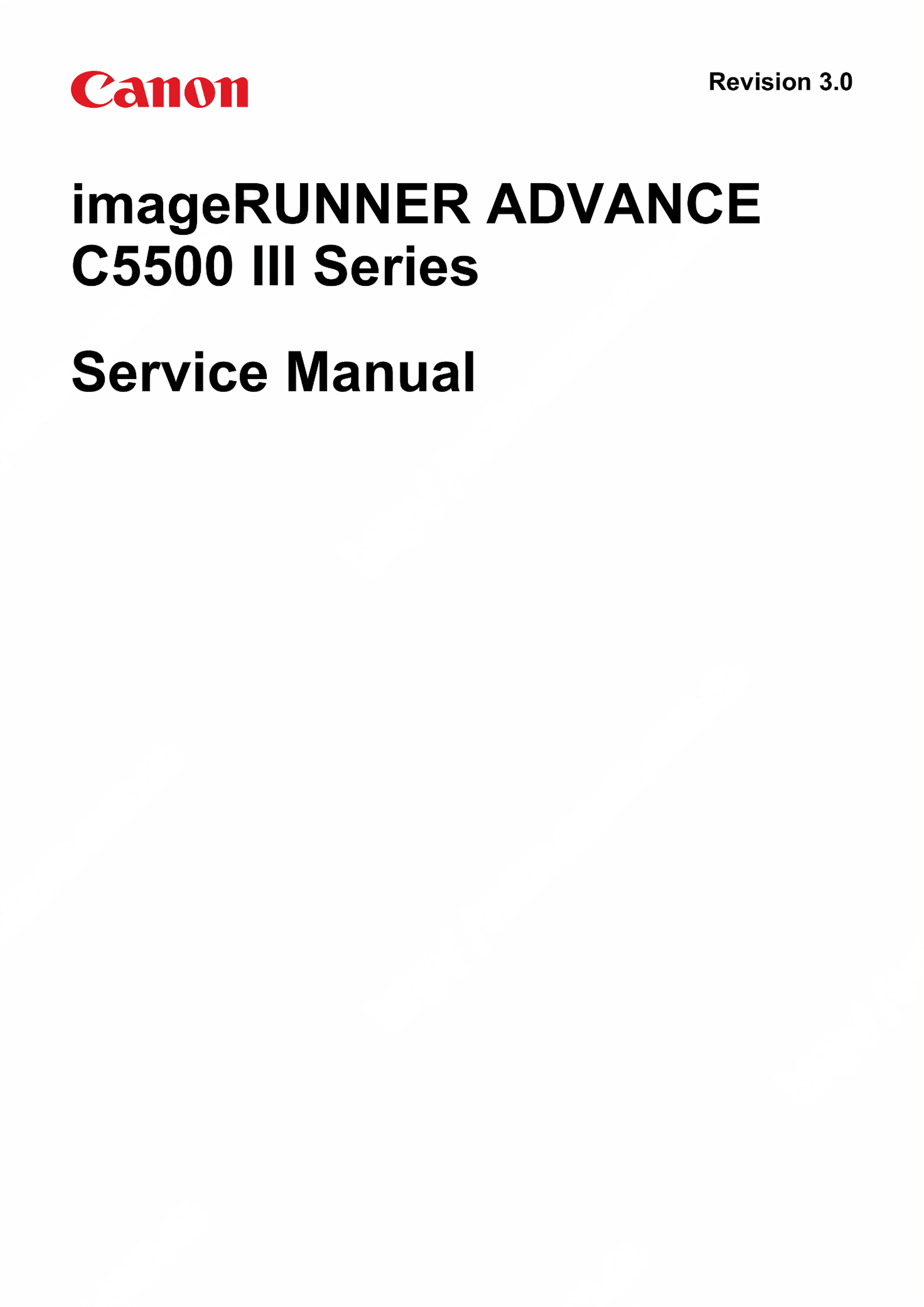 1282佳能 iR ADV C5560 5550 5540 5535 系列维修手册（英文版）