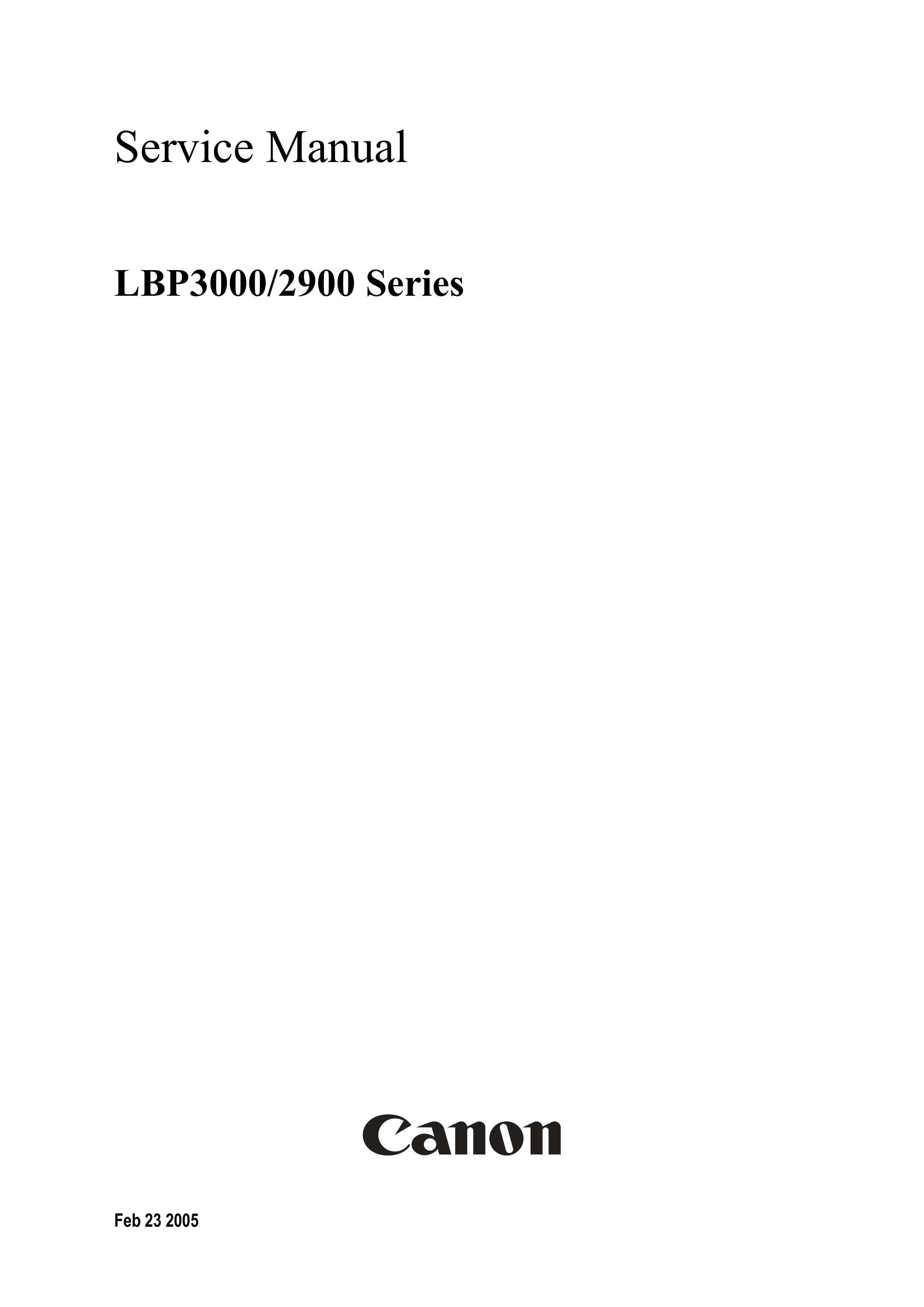 1310佳能 LBP 2900 3000 维修手册