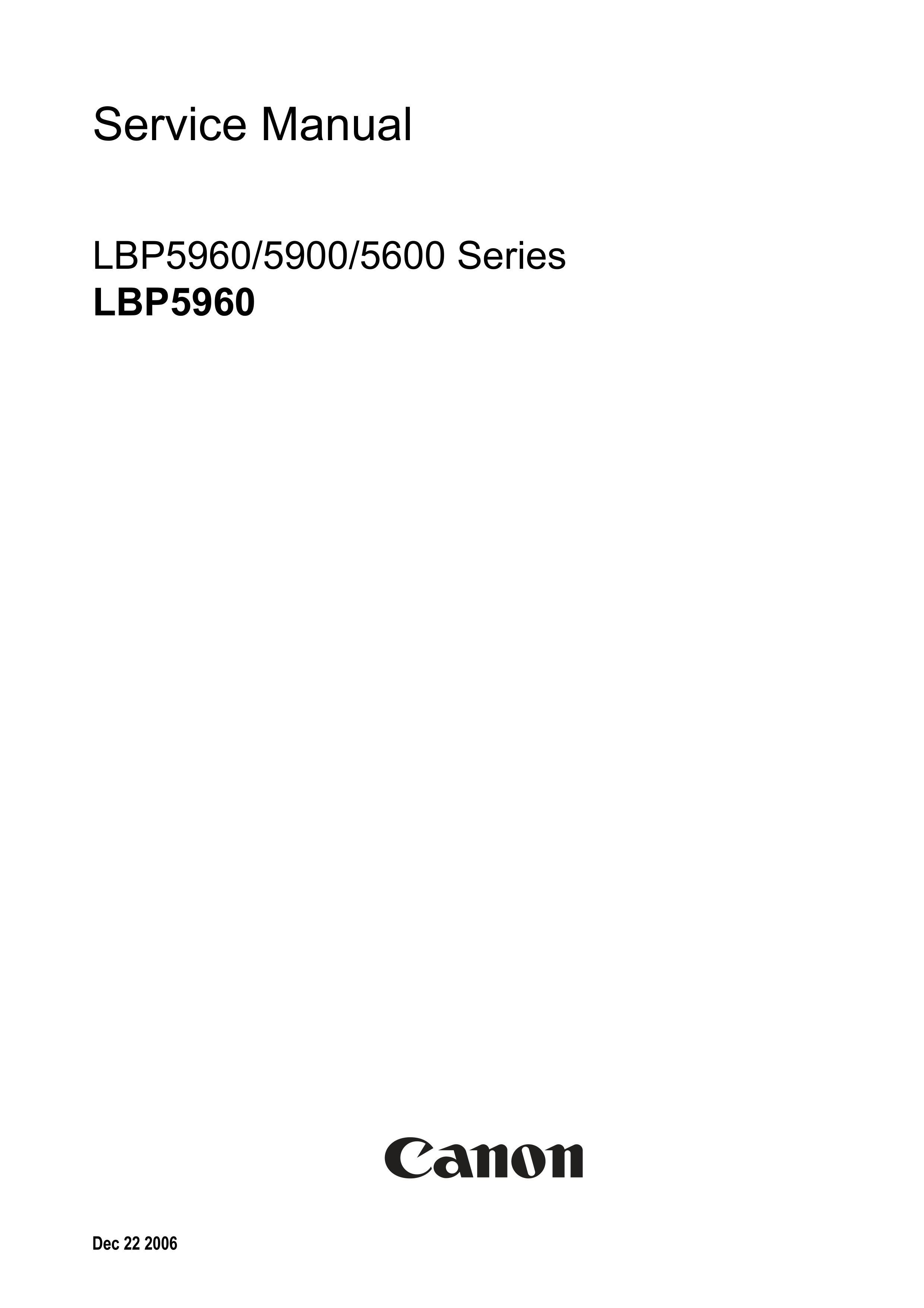 1330佳能 LBP5960维修手册E