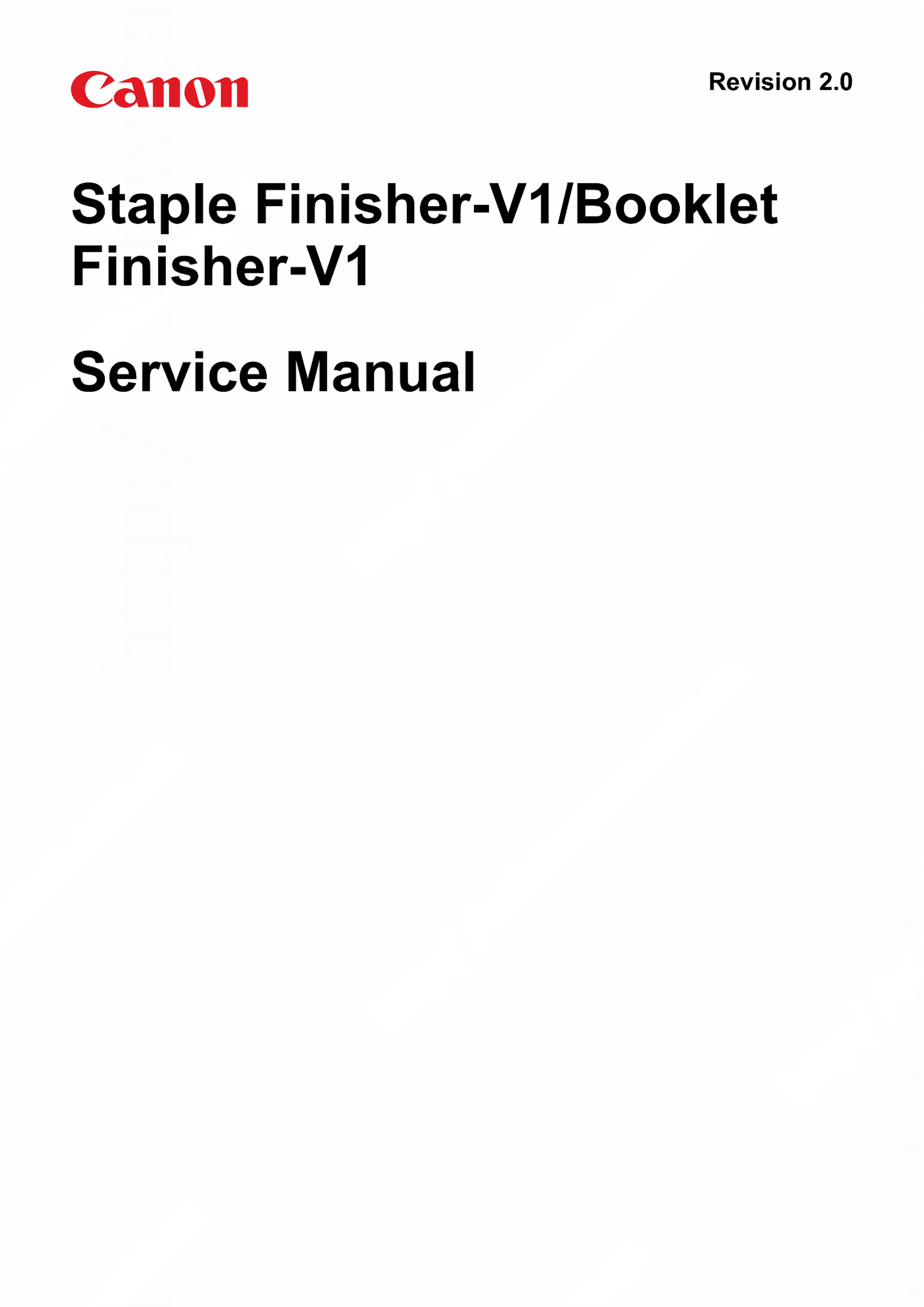 1388佳能 Staple Finisher V1 Book