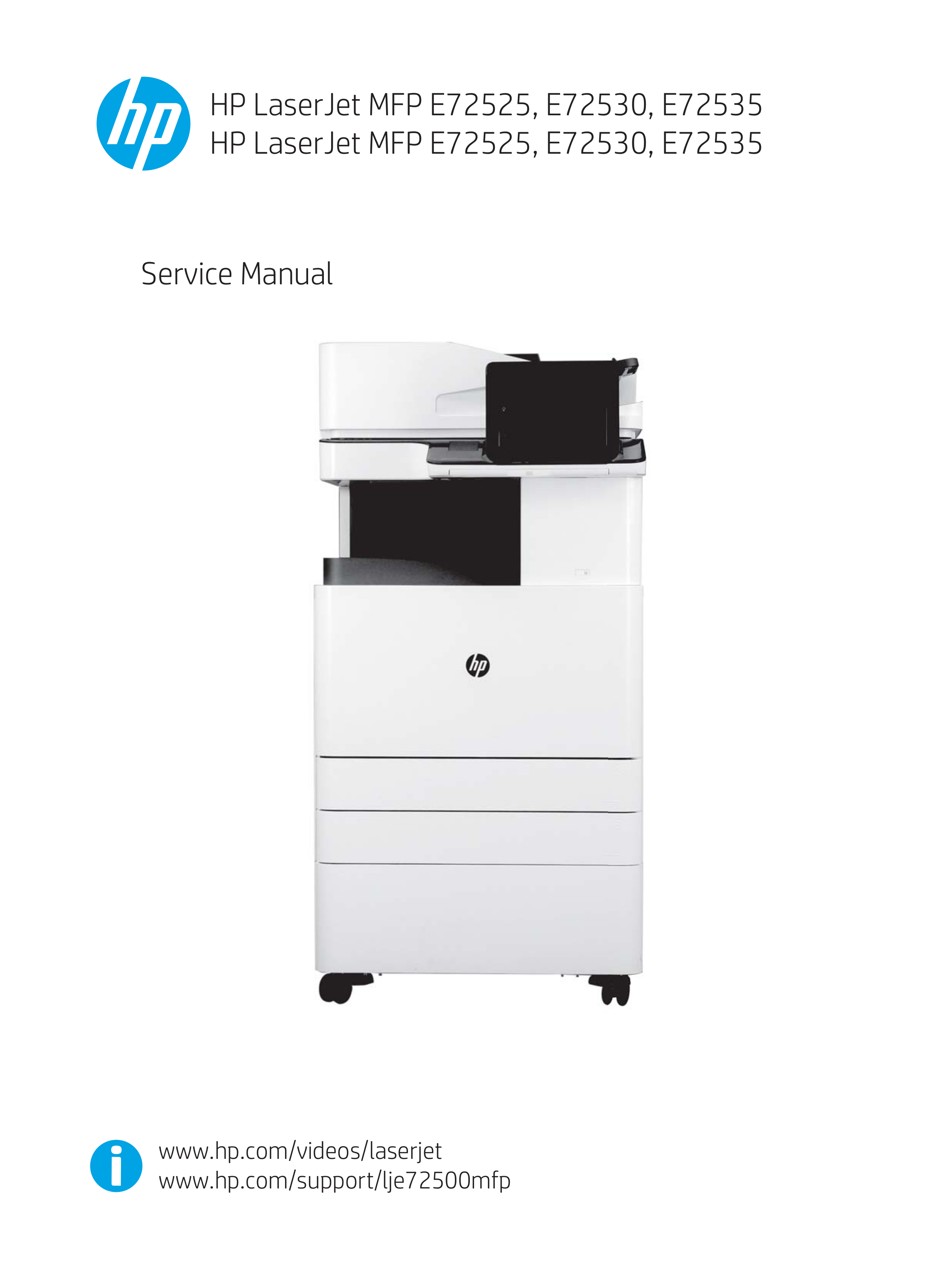 1606惠普 LaserJet MFP E72525, E7