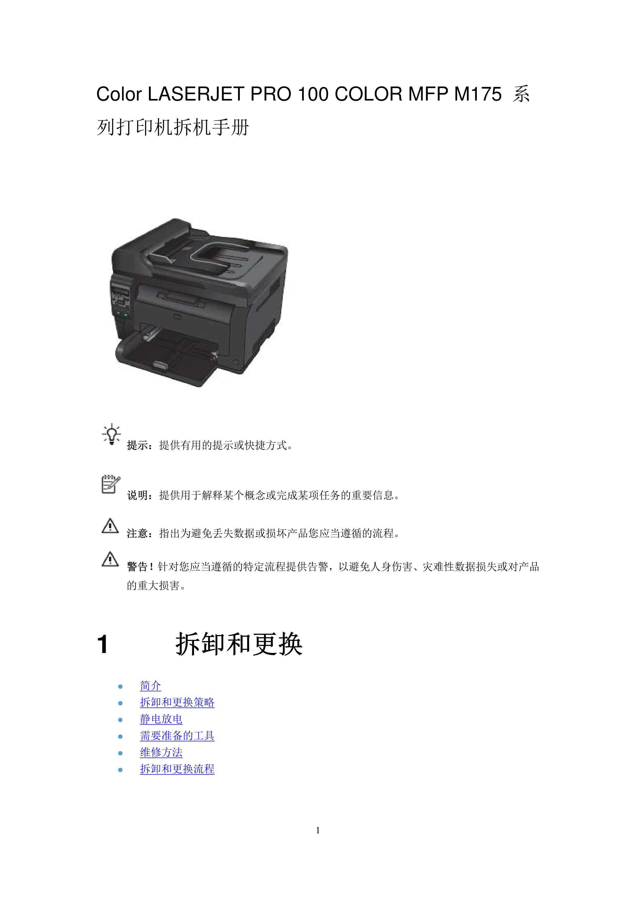 1659惠普Color Laserjet Pro 100 M
